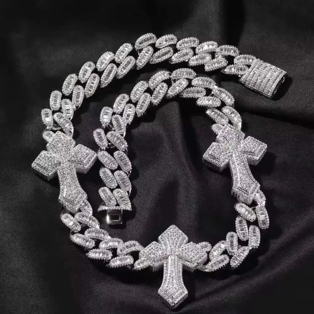 3 Cross Cuban Chain 20 Inch 9 D 1 E